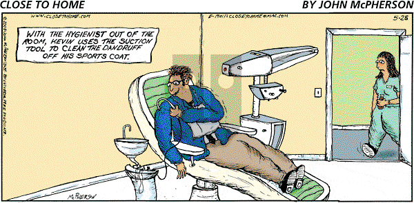 Close to Home on Sunday May 25, 2008 Comic Strip