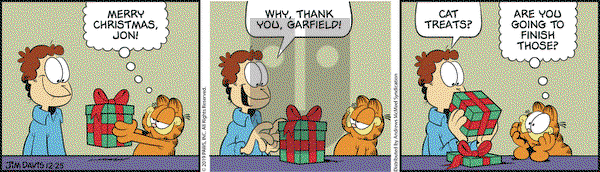 Garfield on Wednesday December 25, 2019 Comic Strip