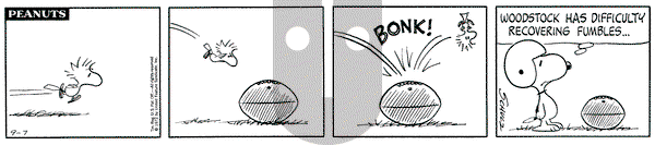 Peanuts on Thursday September 7, 1972 Comic Strip