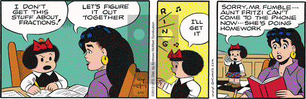 Nancy on Friday March 16, 2018 Comic Strip