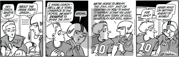 Doonesbury on Thursday November 7, 2002 Comic Strip