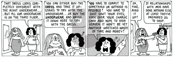 Cathy Classics on Friday March 28, 1997 Comic Strip