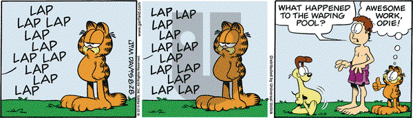 Garfield on Saturday August 28, 2010 Comic Strip