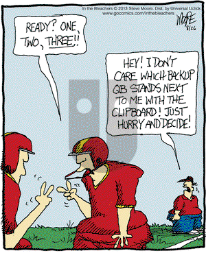 In the Bleachers on Monday August 26, 2013 Comic Strip