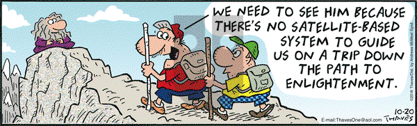 Frank and Ernest on Saturday October 20, 2018 Comic Strip