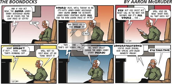 The Boondocks on Sunday March 12, 2006 Comic Strip