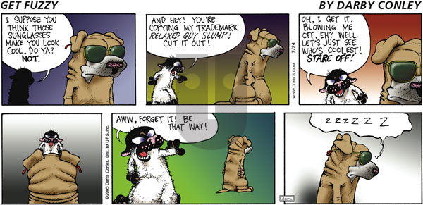 Get Fuzzy on Sunday July 24, 2005 Comic Strip