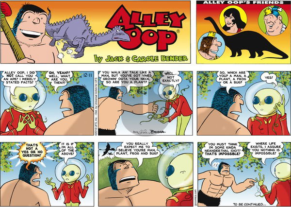 Alley Oop on Sunday December 11, 2016 Comic Strip