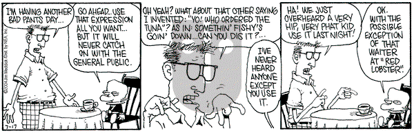 Monty on Saturday July 17, 2004 Comic Strip