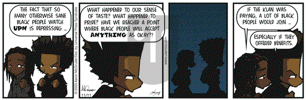 The Boondocks - Tuesday November 11, 2003 Comic Strip