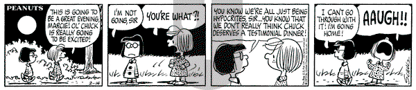 Peanuts on Wednesday February 14, 1973 Comic Strip