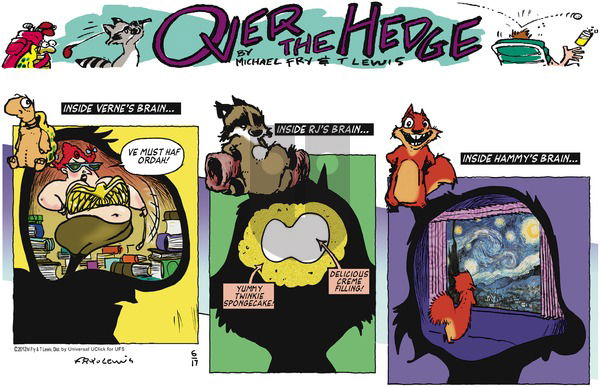 Over the Hedge on Sunday June 17, 2012 Comic Strip