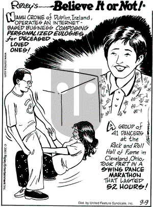 Ripley's Believe It or Not on Tuesday September 9, 2003 Comic Strip