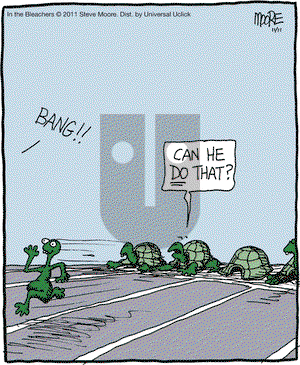 In the Bleachers on Friday November 11, 2011 Comic Strip