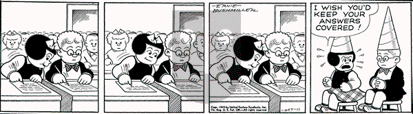 Nancy on Tuesday October 11, 1949 Comic Strip