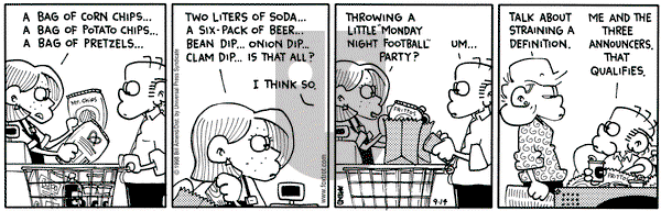 FoxTrot on Monday September 14, 1998 Comic Strip