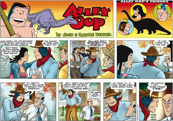Alley Oop on Sunday November 25, 2007 Comic Strip