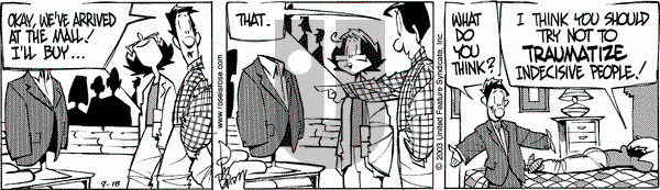 Rose is Rose on Thursday September 18, 2003 Comic Strip