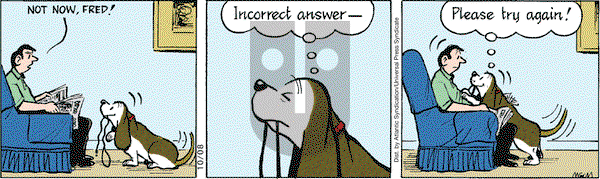 Fred Basset on Thursday October 8, 2009 Comic Strip
