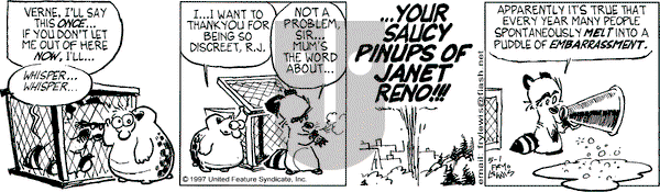 Over the Hedge on Thursday May 1, 1997 Comic Strip