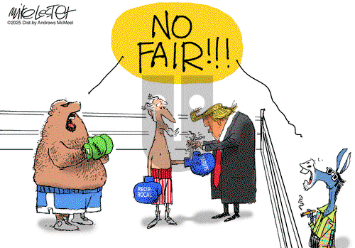Mike Lester on Monday April 7, 2025 Comic Strip