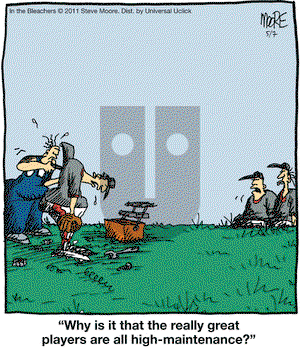 In the Bleachers on Saturday May 7, 2011 Comic Strip