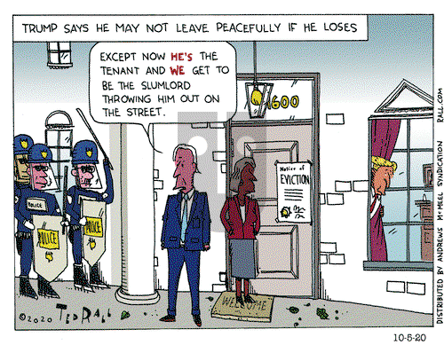 Ted Rall on Monday October 5, 2020 Comic Strip