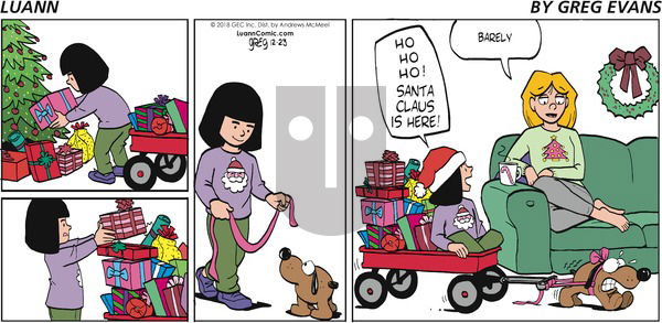 Luann on Sunday December 23, 2018 Comic Strip