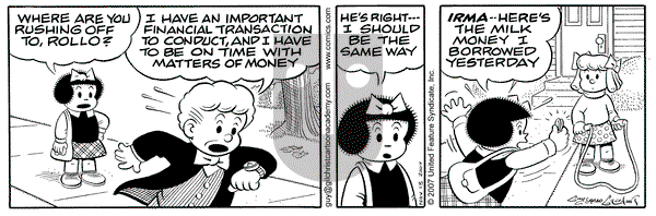 Nancy on Tuesday November 13, 2007 Comic Strip