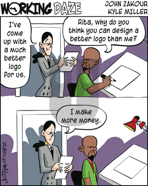 Working Daze on Monday January 19, 2004 Comic Strip
