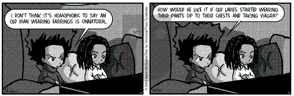 The Boondocks on Saturday December 22, 2012 Comic Strip