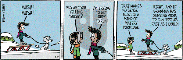Grand Avenue on Saturday January 12, 2013 Comic Strip