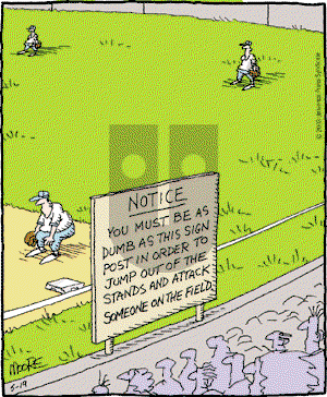 In the Bleachers - Monday May 19, 2003 Comic Strip
