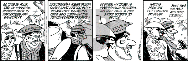 Doonesbury on Thursday June 13, 2002 Comic Strip