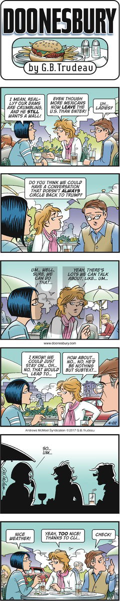 Doonesbury on Sunday April 2, 2017 Comic Strip