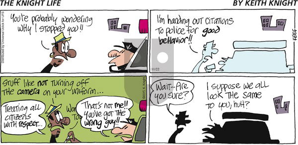 The Knight Life on Sunday November 22, 2015 Comic Strip