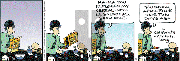 Thatababy on Monday April 3, 2017 Comic Strip