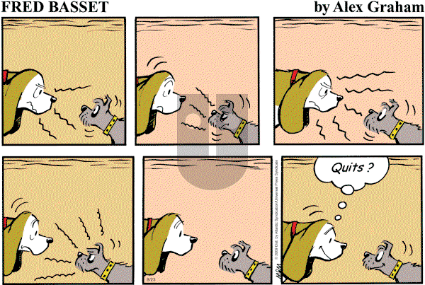 Fred Basset on Sunday August 23, 2009 Comic Strip