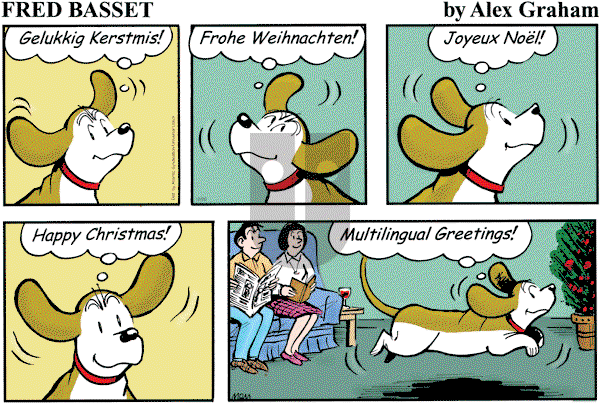 Fred Basset on Sunday December 20, 2009 Comic Strip