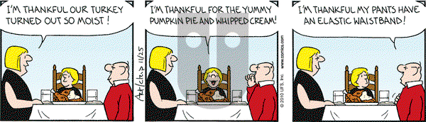 The Born Loser on Thursday November 25, 2010 Comic Strip