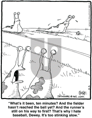 In the Bleachers on Monday September 2, 1996 Comic Strip