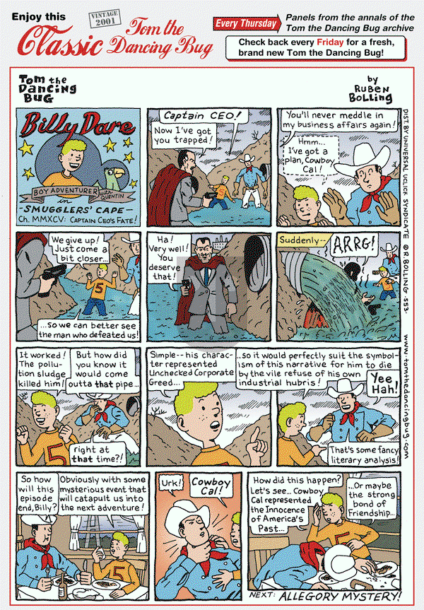 Tom the Dancing Bug on Thursday February 1, 2018 Comic Strip