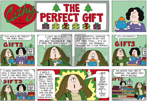 Cathy Classics on Sunday December 3, 2000 Comic Strip