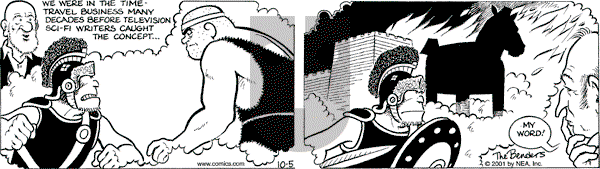 Alley Oop on Friday October 5, 2001 Comic Strip