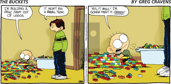The Buckets on Sunday March 25, 2012 Comic Strip