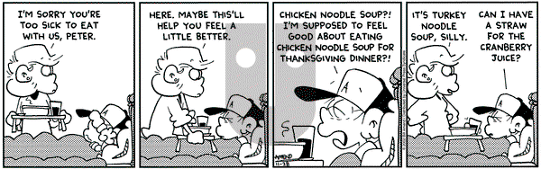 FoxTrot on Thursday November 28, 2002 Comic Strip