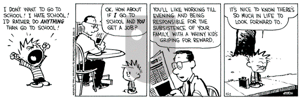 Calvin and Hobbes on Thursday March 12, 1992 Comic Strip