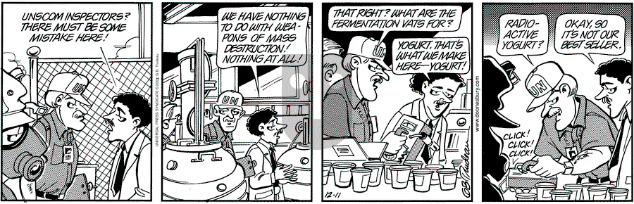 Doonesbury - Wednesday December 11, 2002 Comic Strip