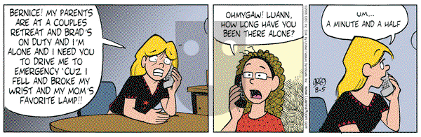 Luann - Saturday August 5, 2006 Comic Strip