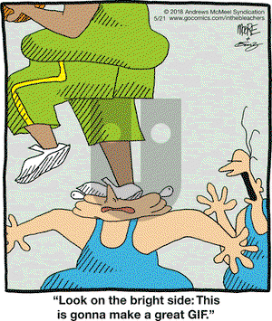 In the Bleachers on Monday May 21, 2018 Comic Strip